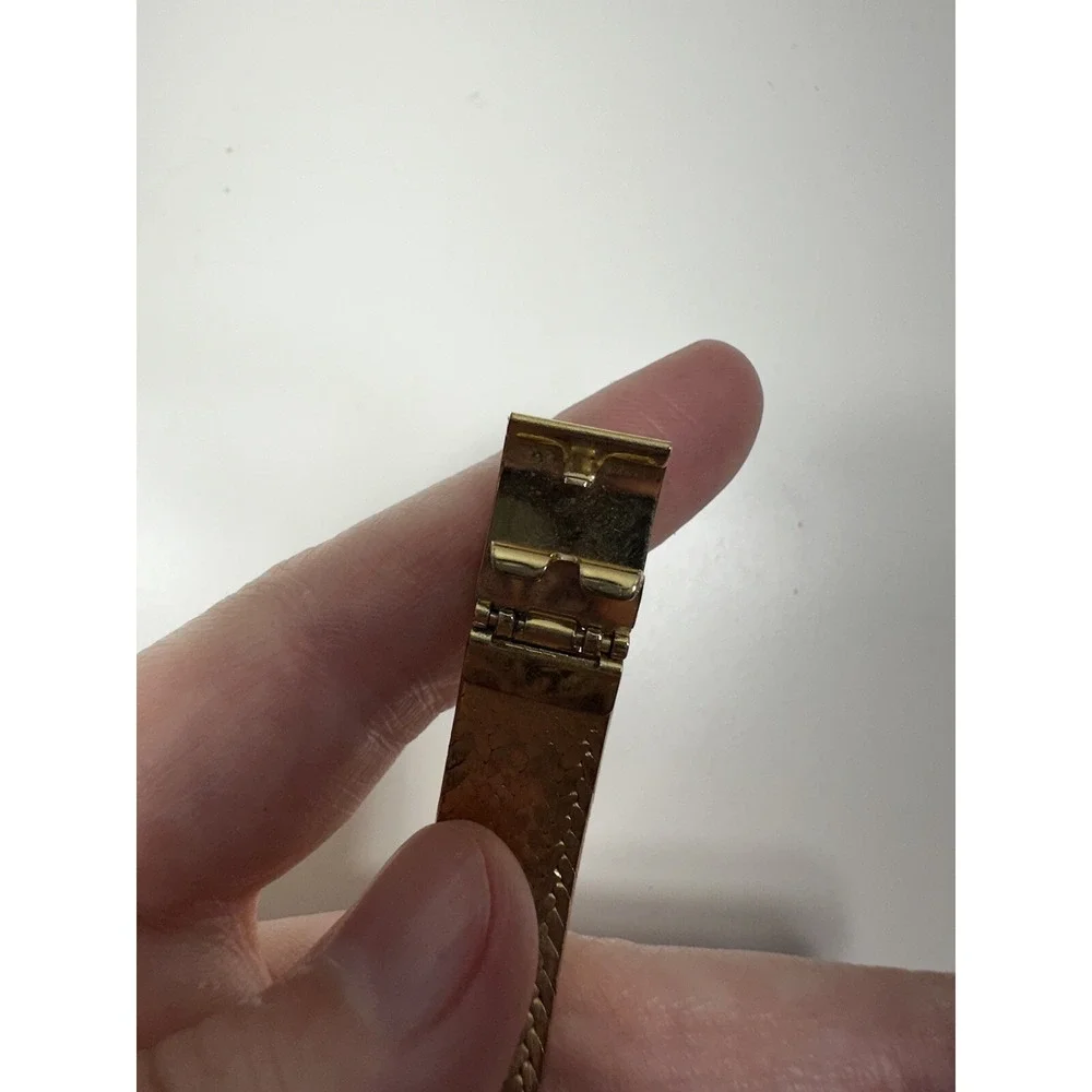 Geneva Gold Nugget Ladies‎ Watch Stainless Steel FLG Clasp 220566 Needs Battery